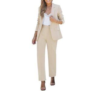 Women's Two Piece Sets Pants Suits Dressy Business Casual Outfits Professional